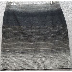 Amanda & Chelsea A Line Skirt Womens Size 8 Multi Ombre Tweed Vented Back Zipper